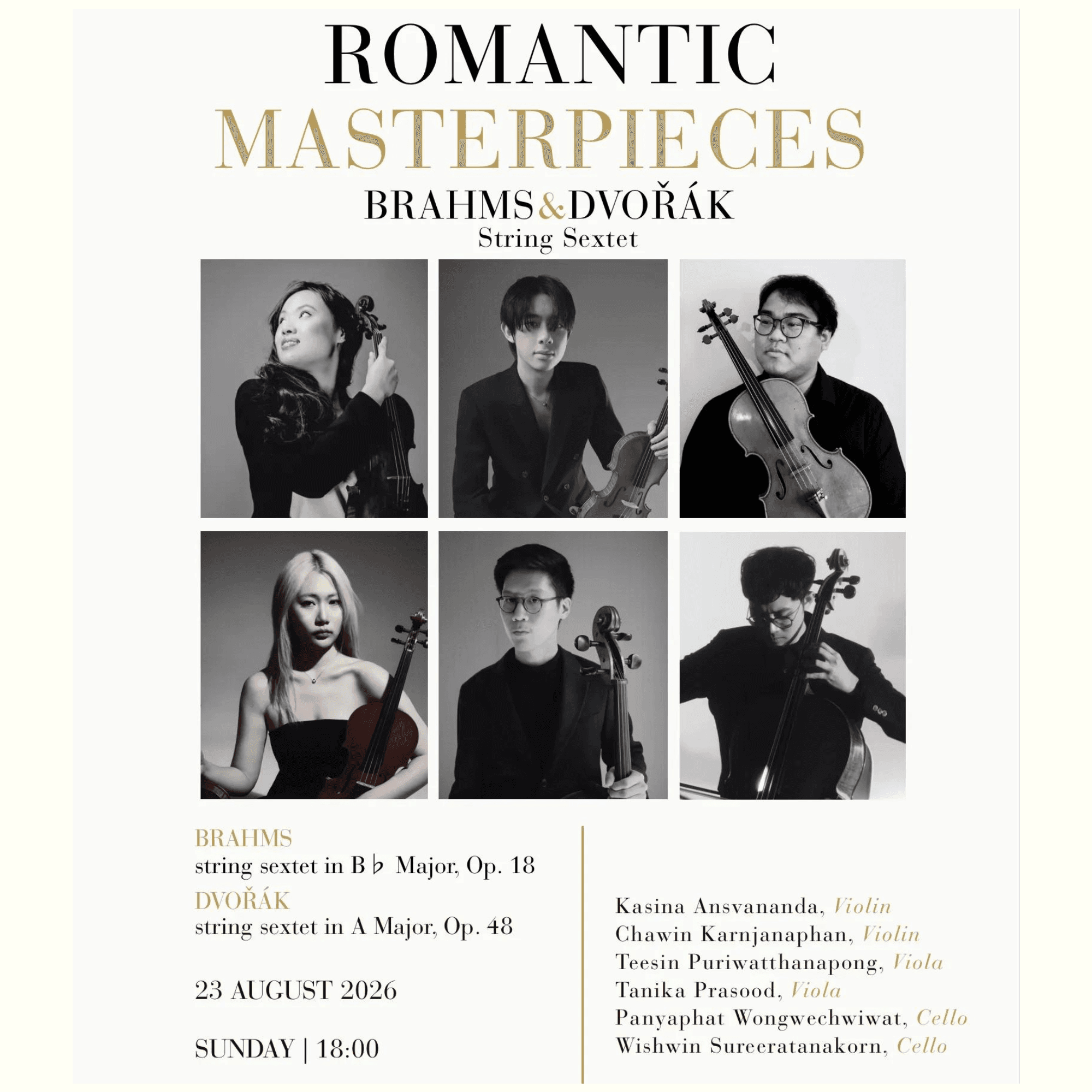 Romantic Masterpieces: Brahms &amp; Dvořák String Sextet