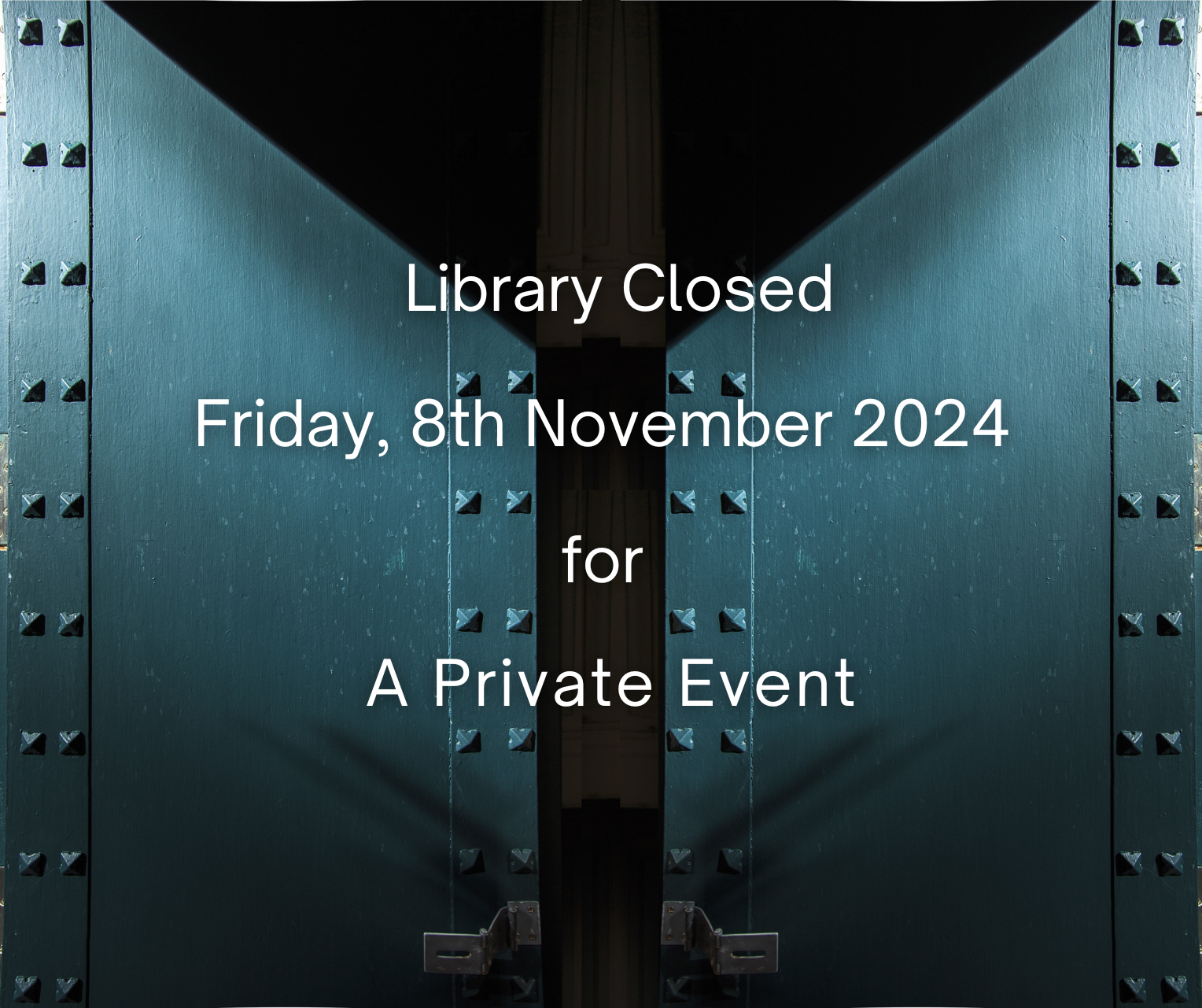 Library Closed on November 8