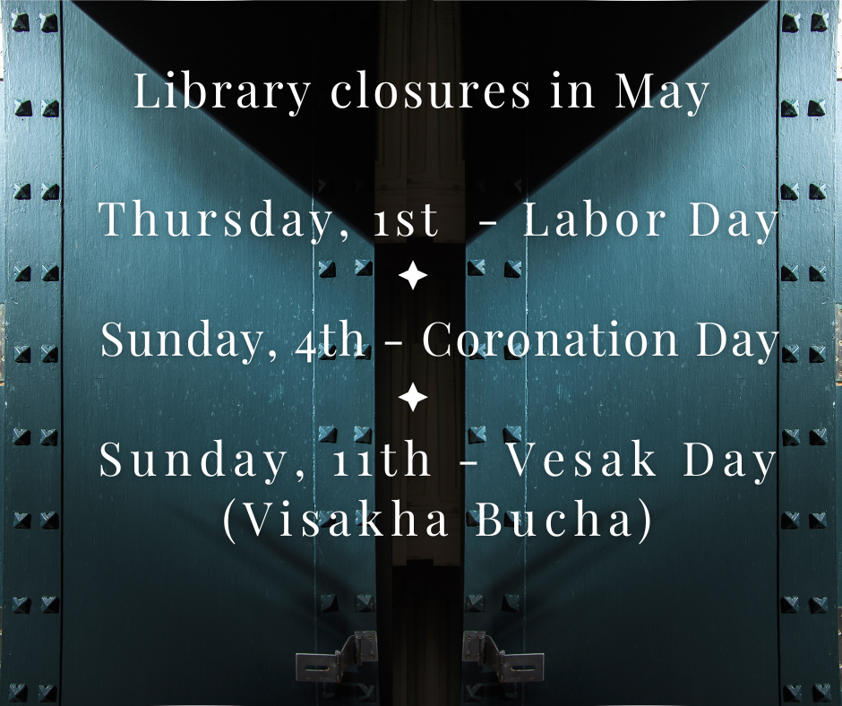 Library Closures in May